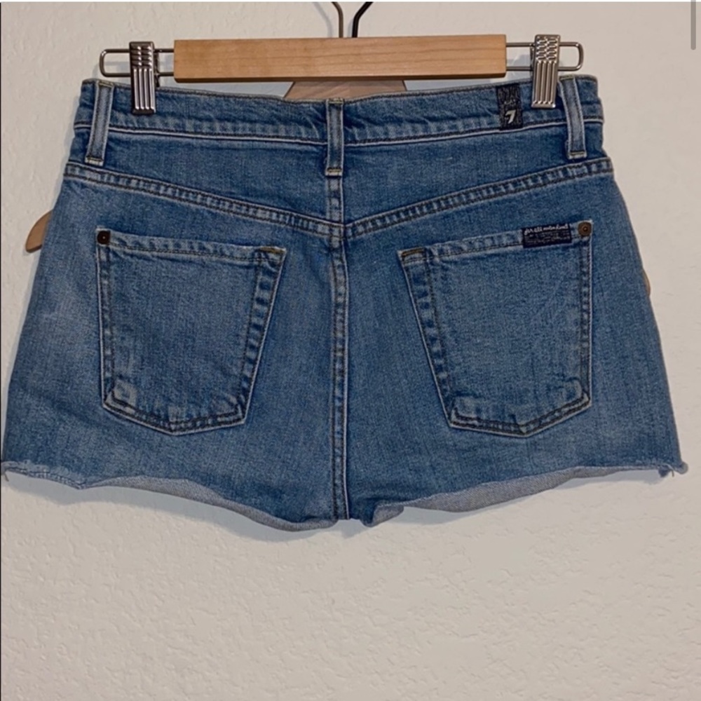 7 For All Mankind Jean Shorts - Picture 2 of 11
